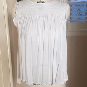 Loft white cotton top